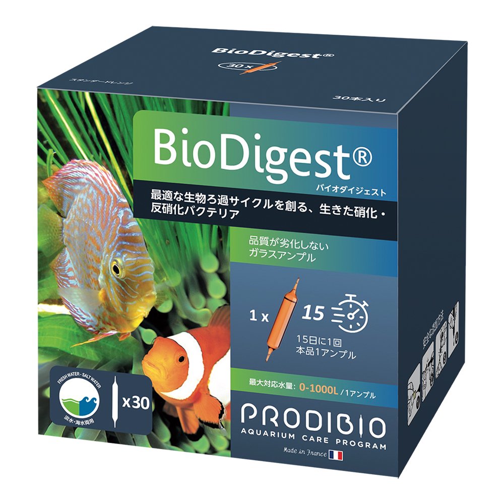 ＰＲＯＤＩＢＩＯ　バイオダイジェスト（淡水・海水両用）　３０本　バクテリア　熱帯魚　観賞魚　ＣＲＣ10―45―25―20―00