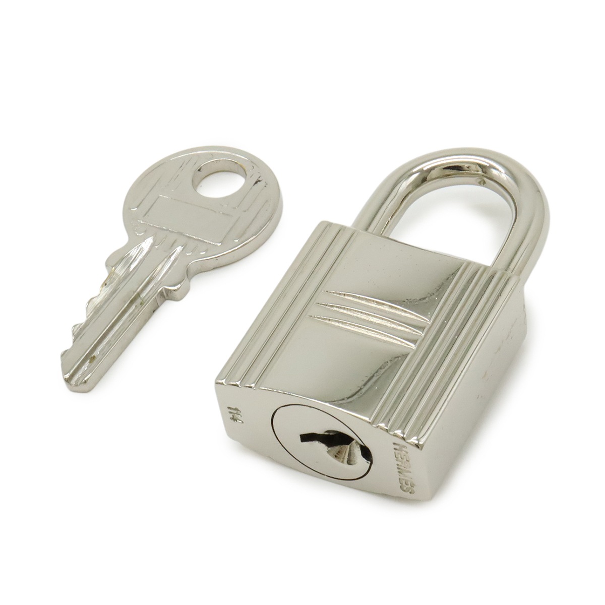 カデナ パドロック 南京錠 No.114 鍵 カギ キー付き メタル シルバ