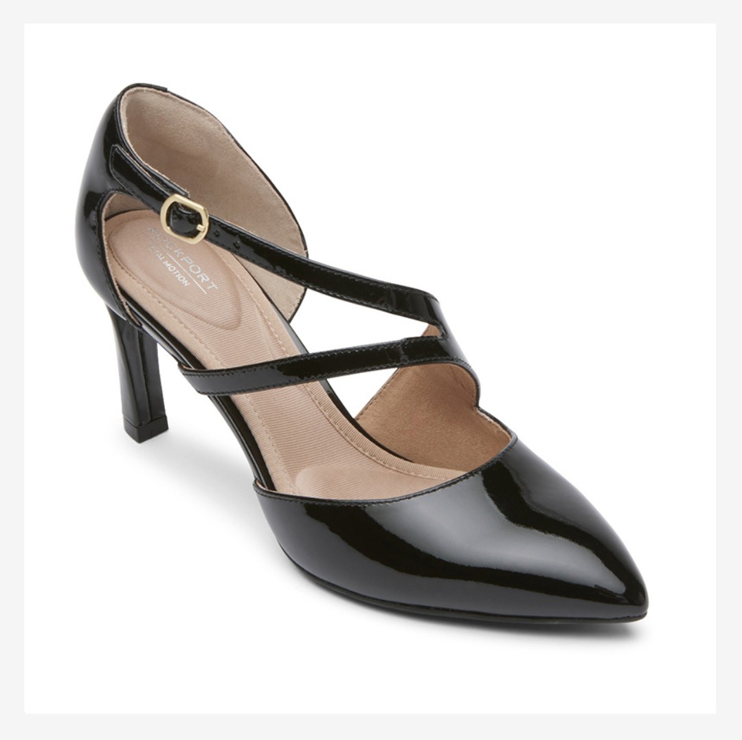 [正規品]トータルモーションシヘンアシム パンプス BLACK PATENT LTHR ポインテッドツー·本革·疲れにくい·通勤·結婚式フォーマル