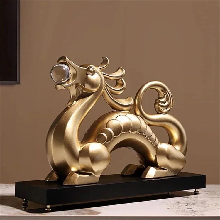 激安セール 書斎 オフィス装飾品 金龍振り子 龍 風水置物 酒箱 開業招財 龍プレゼント 辰オブジェ 開運置物 縁起物置物2983