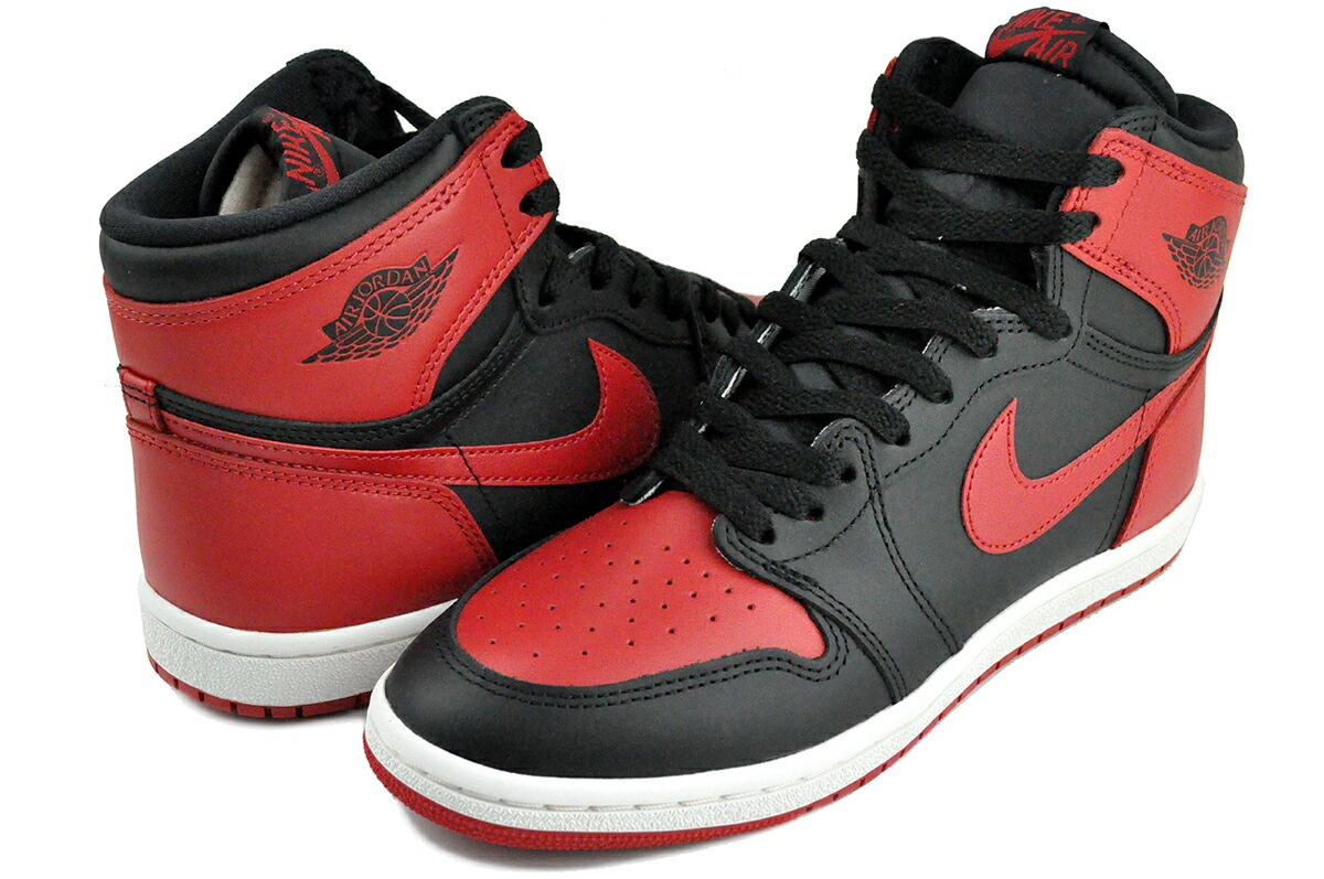 エアジョーダン 1 ハイ ’85 ブレッド ブラック バーシティレッド ホワイト hv6674-067