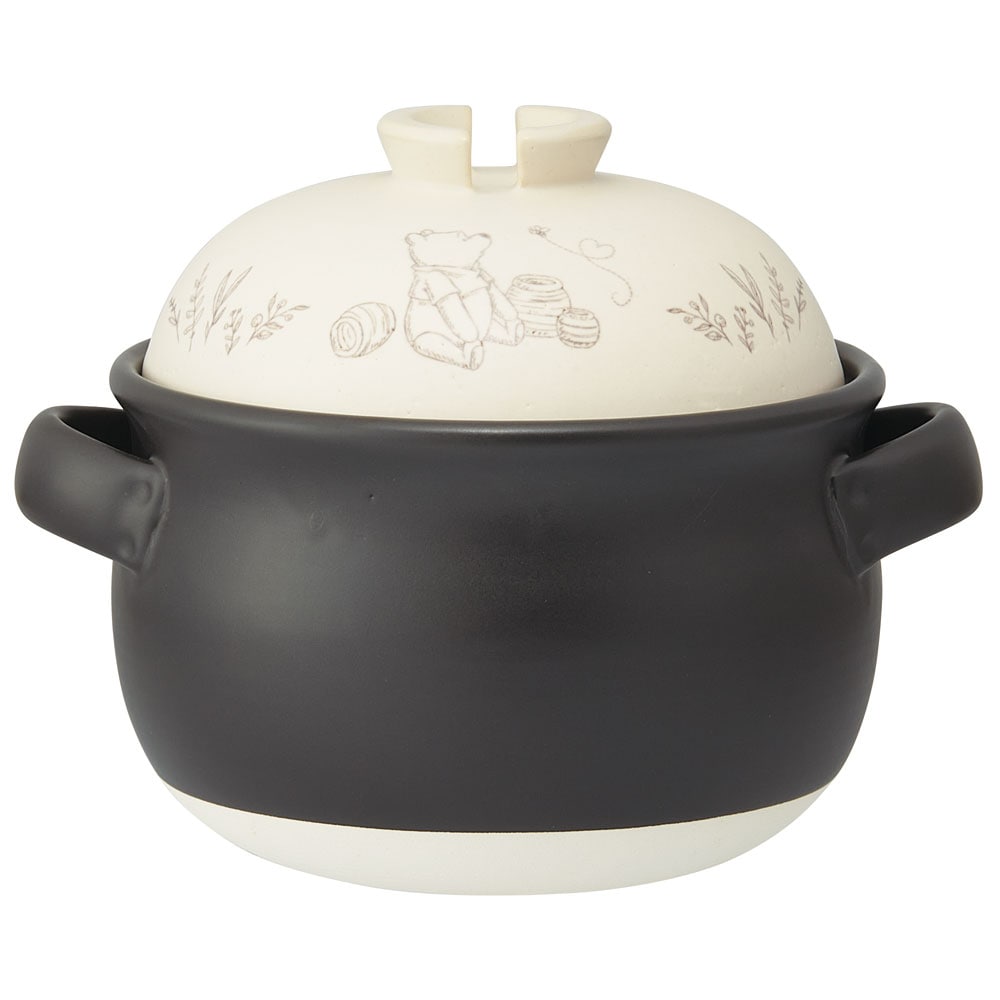 スケーター 萬古焼　ごはん鍋３合 くまのプーさん CHDN3 4973307653148