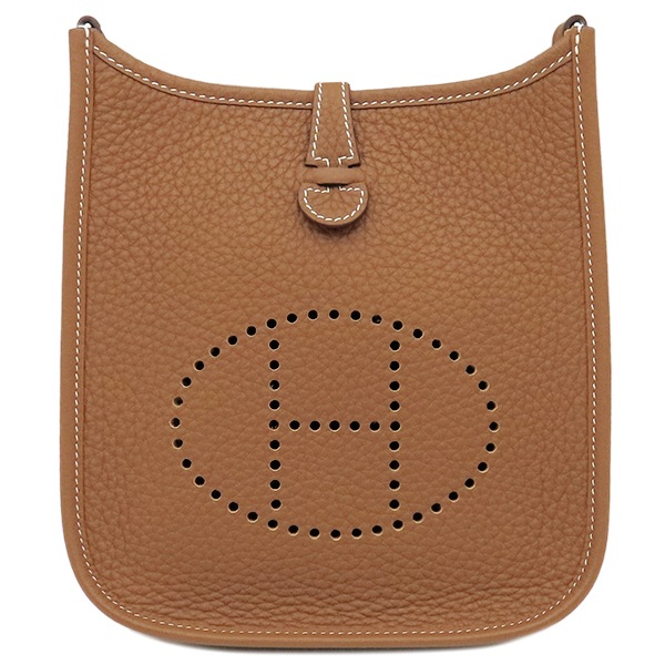 エルメス HERMES ショルダーバッグ エヴリンTPM アマゾン ジグザグ トリヨンクレマンス ゴールド シルバー金具 茶 B刻印（2023年製） 【箱】【中古】
