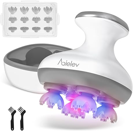 AQielev ヘッドスパ 頭皮ブラシ 【日本皮膚管理博士監修】 電動頭皮ブラシ