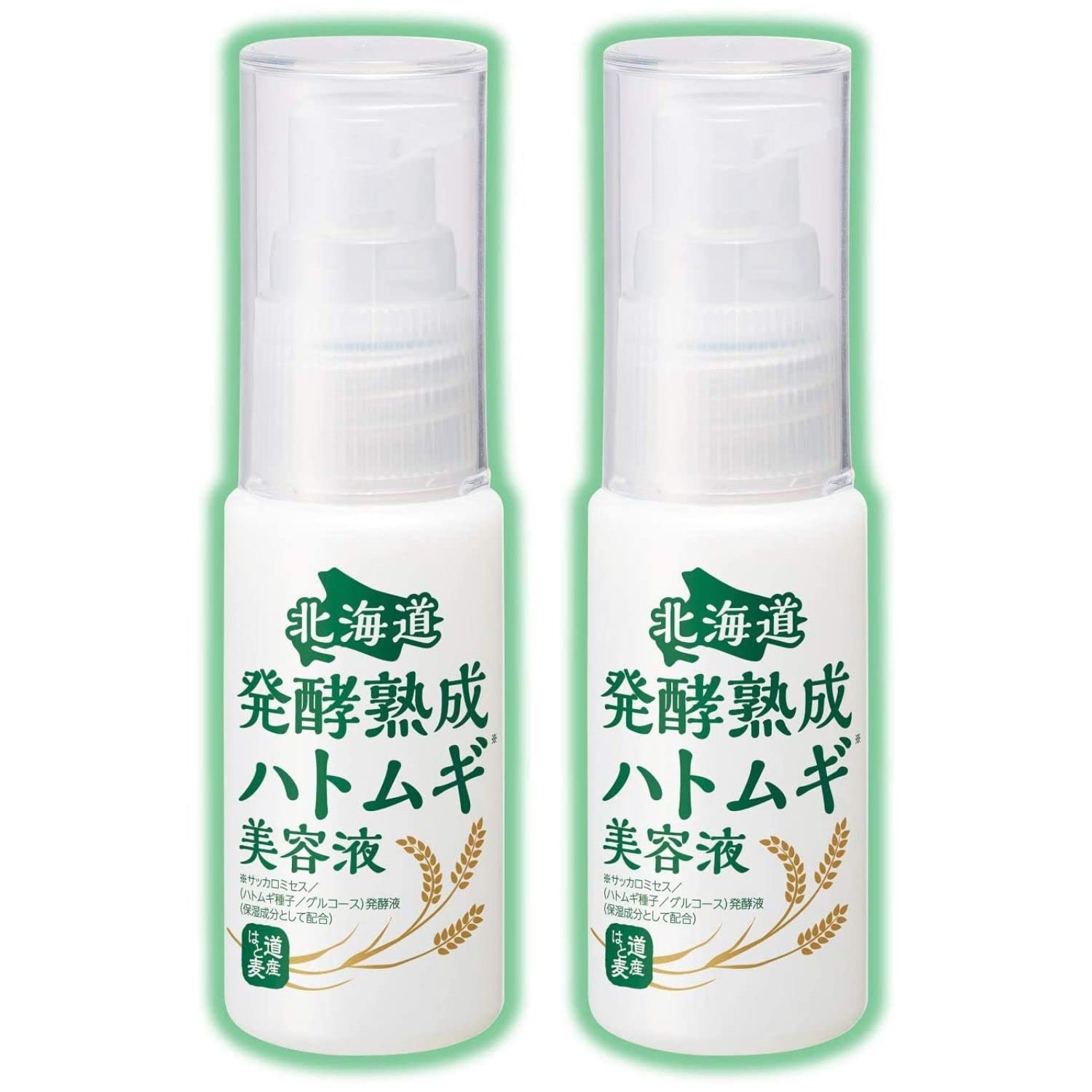 クルード 北海道発酵熟成ハトムギ美容液 [ 30ml × 2本セット / 約4か月分 ] さわやかなハーブの香り (国産ハトムギ使用) 保湿 美容液 はとむぎ