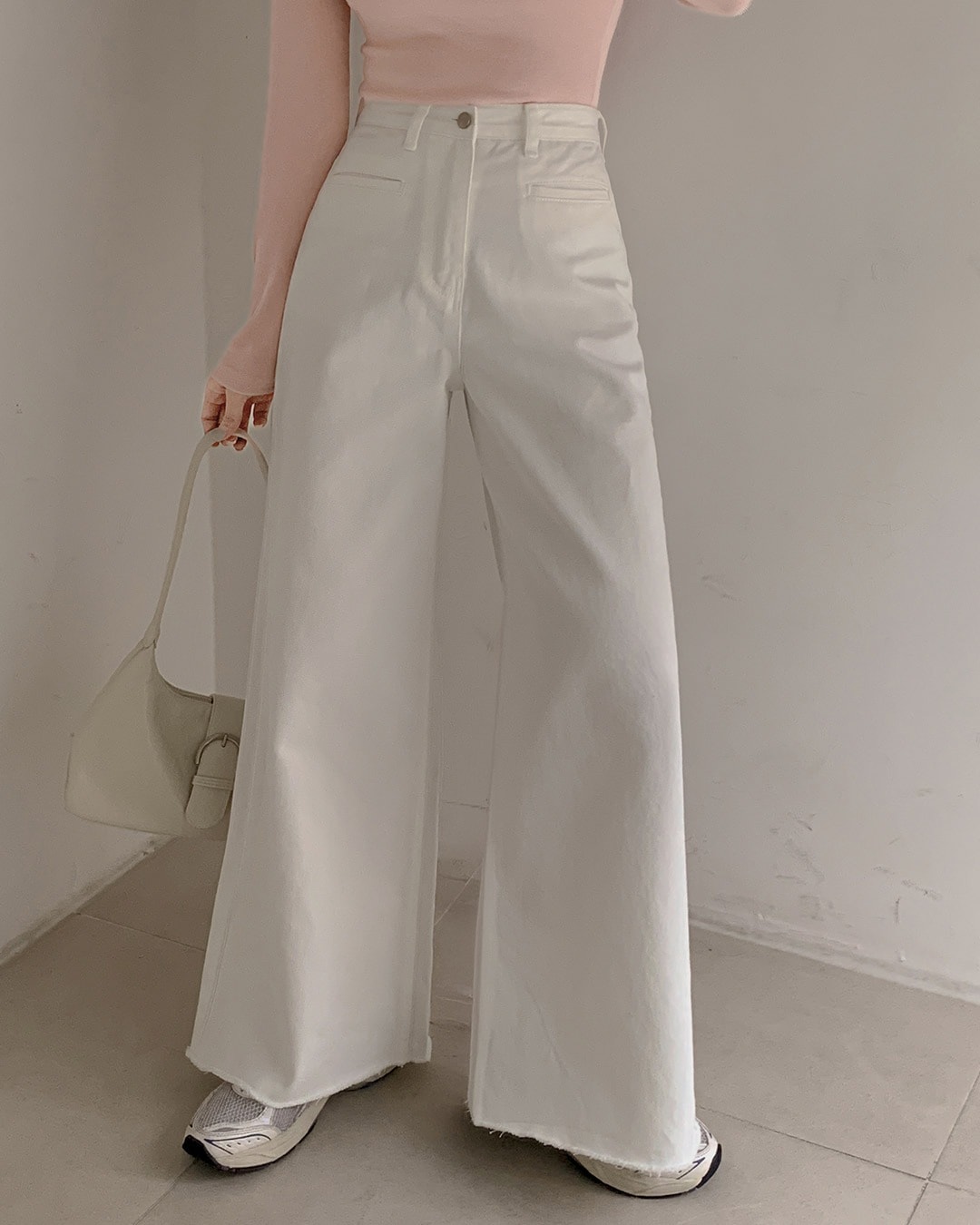 ドヴァンワイドデニムパンツ韓国ファッション レディース