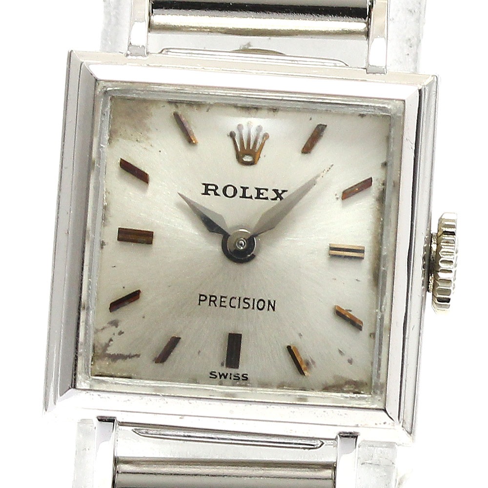 ロレックス ROLEX 2136 プレシジョン K18WG Cal.1401 手巻き レディース _886645【中古】