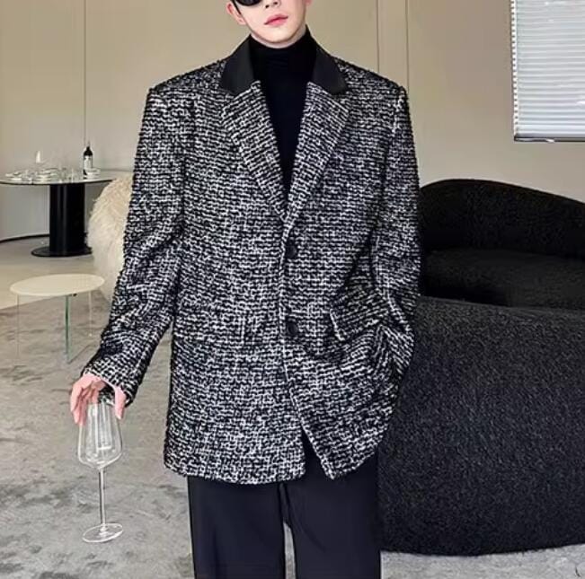 メンズブレザー 長袖 アウターの新作 韓国 ファッションメンズコート防風 厚手XF81 7,933円