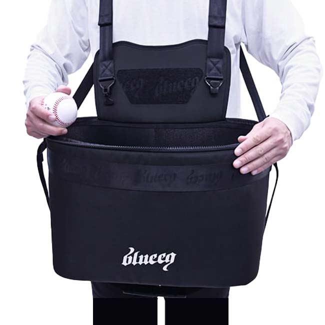 野球ボール60球収納 blueeq(ブルイク) 5R BB BAG ベースボール・ソフトボールノック用バッグ 5Ｒコンセンプト リサイクル素材採用 BQB00046 BK(25y3m)