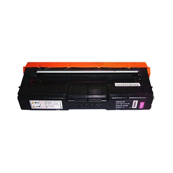 （まとめ）エコサイクルトナー SPトナーC220タイプ マゼンタ 1個[x3セット]