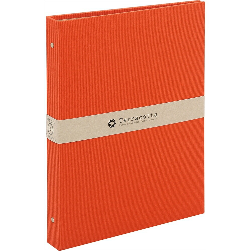 （まとめ買い）テラコッタ バインダー式ポケットアルバム L判3段120枚 レッド TER-L3Y-140-R [x3]
