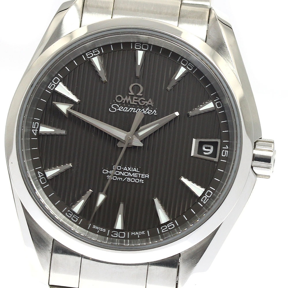 オメガ OMEGA 231.10.39.21.01.001 シーマスター アクアテラ デイト コーアクシャル 自動巻き メンズ _877769【中古】