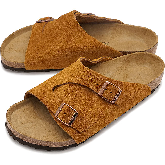 サンダル チューリッヒ [1023842/1023891] ZURICH BS VL メンズレディース ドイツ製 コンフォートサンダル 健康サンダル MINK SUEDE-LEATHER