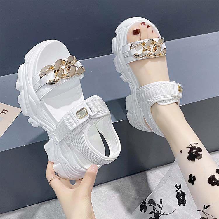 厚底サンダル レディース サンダル スポーツサンダル 7.5CMヒール 厚底 レディース コンフォート サンダル 厚底 サンダル おしゃれ レディースサンダル 厚底 軽