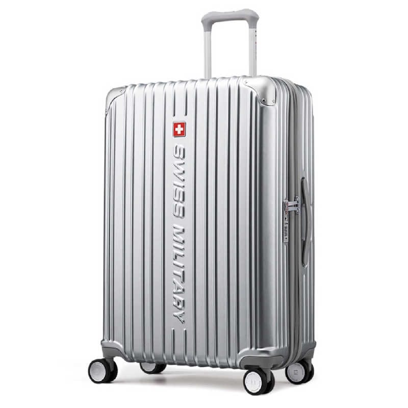 SWISSMILITARY　CYGNUS(シグナス) スーツケース 75cm 無料預入 98L 5cm拡張 ダブルファスナー TSAロック ネームタグ・スーツケースカバー付　SMA828SILVERその他 バッグ