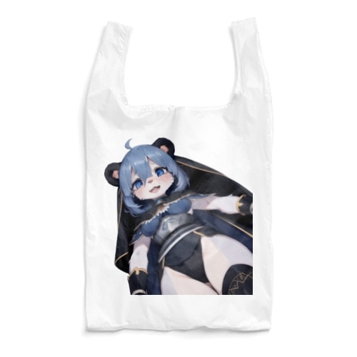 【文字入れ可能受注生産】パンダの女の子　マーガレット エコバッグ