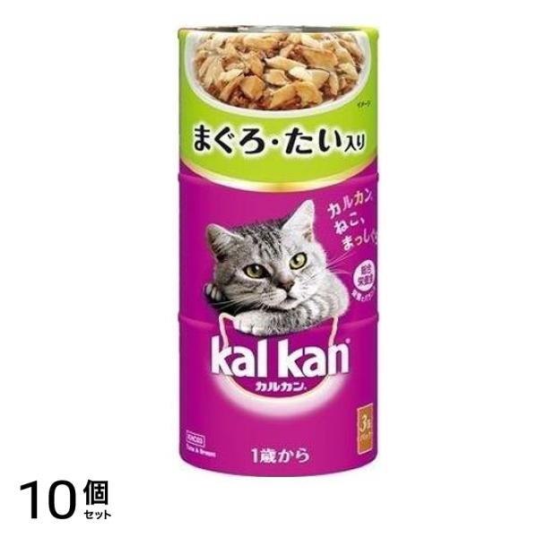 カルカン(kalkan) 缶タイプ まぐろ・たい入り 160g (×3缶入) 10個セット