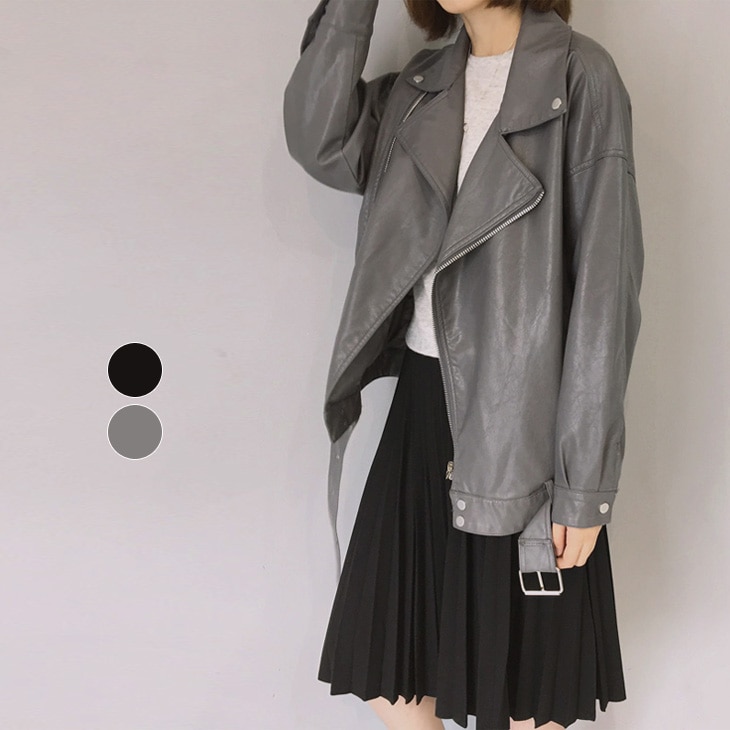 おしゃれ 2020秋冬新作 大人 レザージャケット レディース アウター フェイクレザー ライトアウター カジュアル ブラック ジャケット ライダース エコレザー ライダースジャケット 8769-d