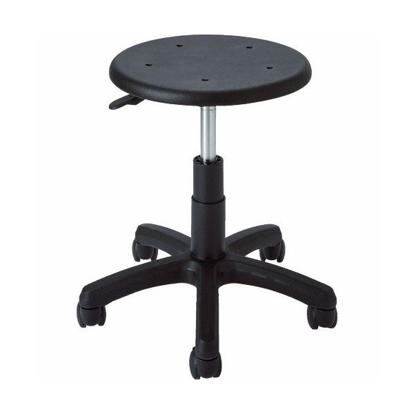 導電チェア 背なし ブラック DCR-30BK 1脚 組立品