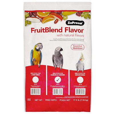 他サイト： ズプリーム　フルーツブレンド　ＭＬ　パロット・コニュア用　１７．５ｌｂ（約７．９４ｋｇ）　ＣＲＣ55―20―30―10―00の商品画像