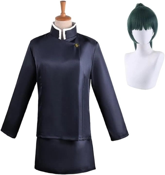 呪術廻戦 禪院真希 スプレ衣装 全セット ウイッグ付き 人気 可愛い コスチューム小物 ハロウィン クリスマス 専用衣装