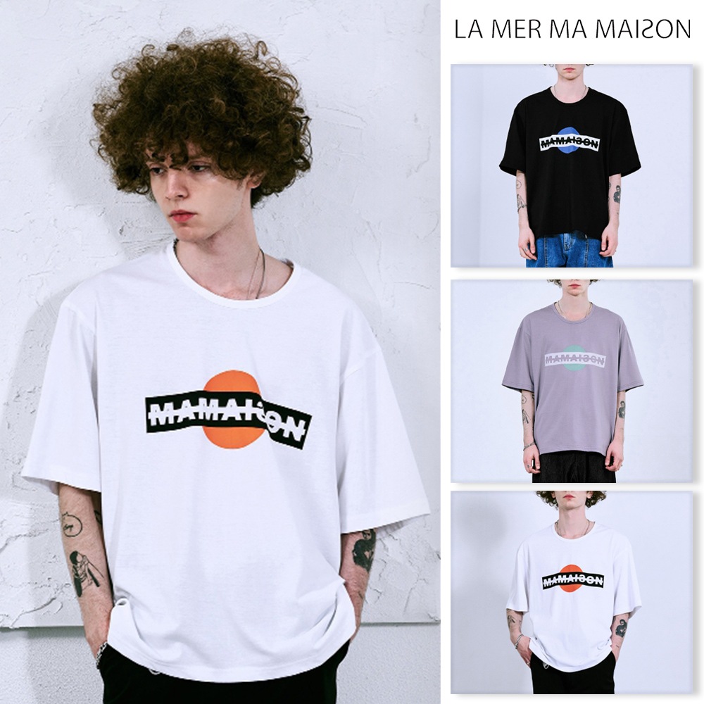 [LA MER MA MAISON] CIRCLE LOGO HALF-T
