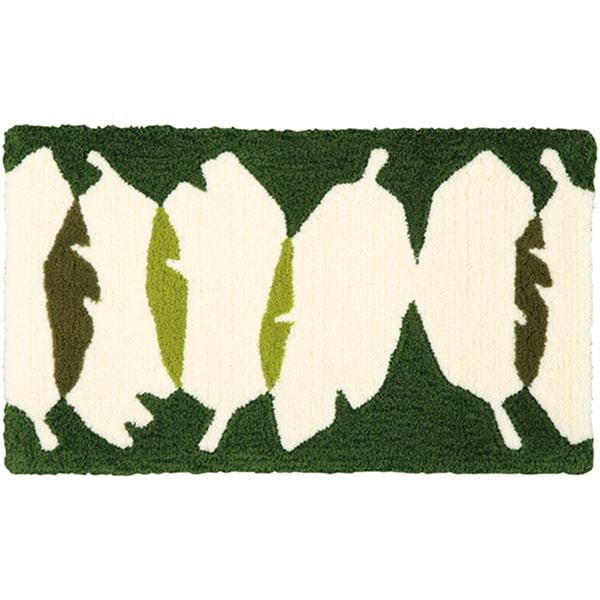 玄関マット 約幅45×長さ75cm マイハイマット オリーブ 日本製 手洗い可 防ダニ ホットカーペット可 デザインライフ スミノエ