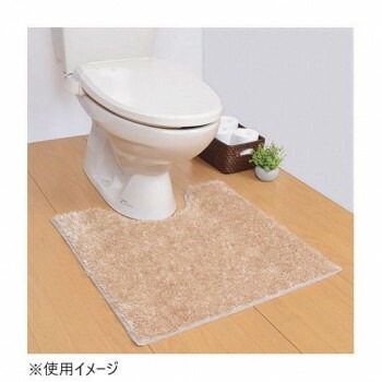 ターキッシュシャギー トイレマット 日本製 60x65cm ベージュ