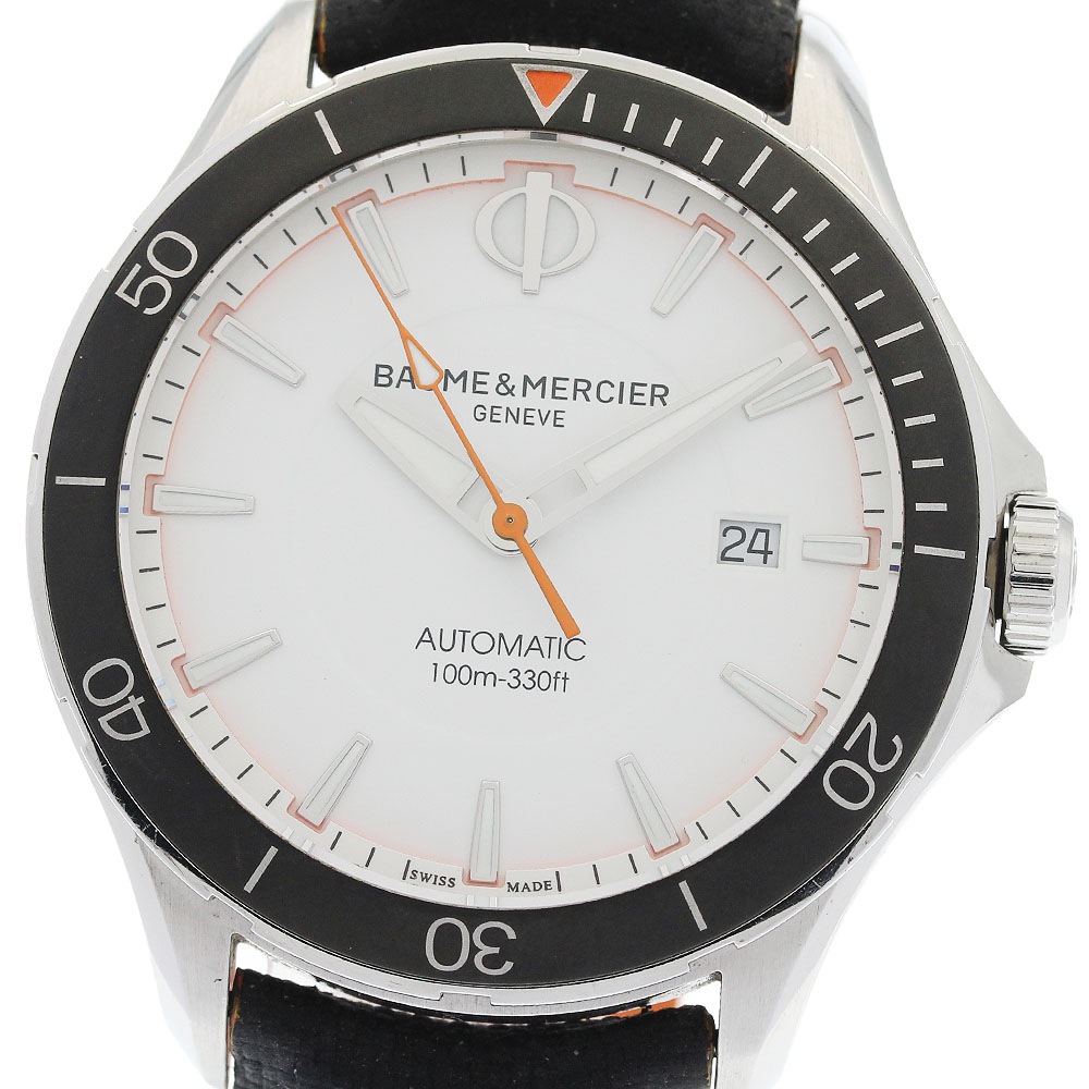ボーム＆メルシェ Baume & Mercier M0A10337/65827 クリフトン クラブ デイト 自動巻き メンズ 保証書付き_960792【中古】