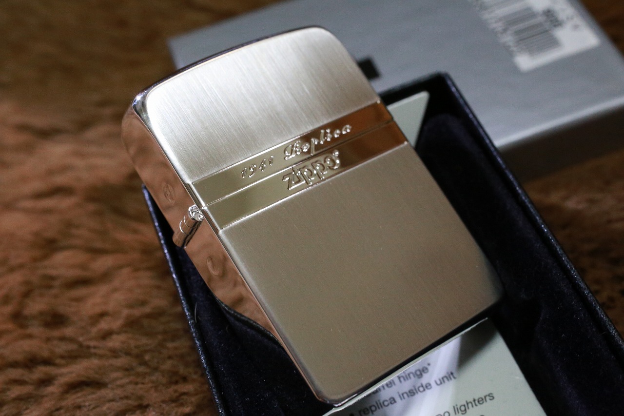 【限定 ZIPPO】 1941レプリカ ミラーライン ミラーライン シルバーサテン ブランド おすすめ 人気 ジッポ 銀 カジュアル 両面加工 お洒落 オイルライター かっこいい アウトドア