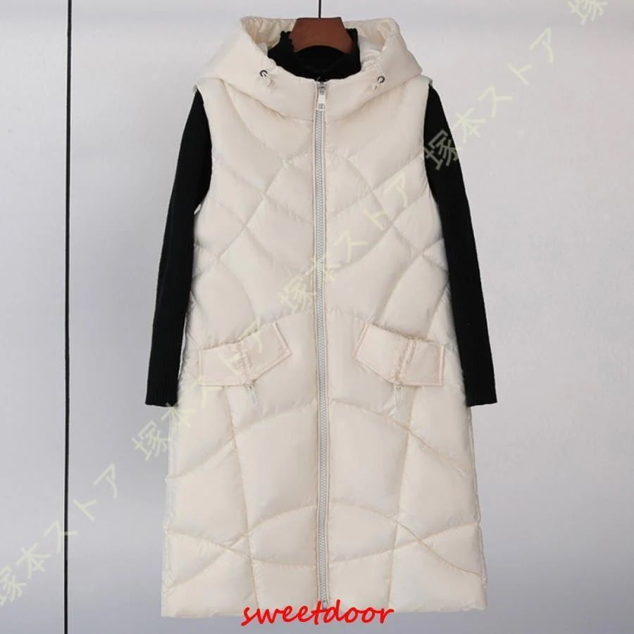 ダウン ベスト ロング丈 レディース 秋冬 ダウンベスト ロングベスト アウター トップス コンパクト ライトダウンベスト インナーダウン 秋 冬 春