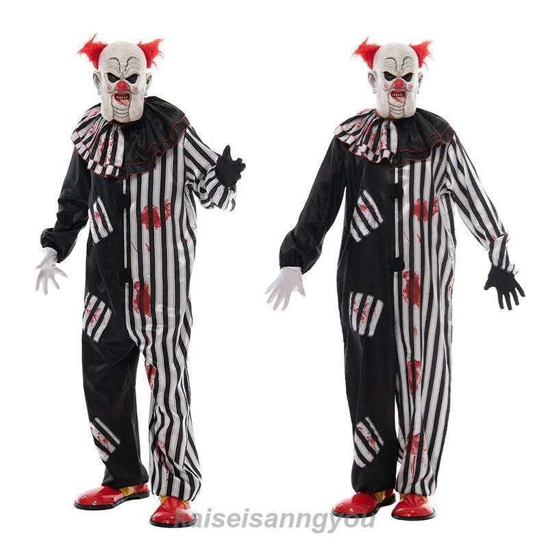 大人 コスチューム 滑稽 メンズ用 衣装 ハロウィーン サーカスのピエロ ハロウィン 王様ハロウィン衣装 FCZY衣装 男性用 サーカス 死神 道化師 怖い