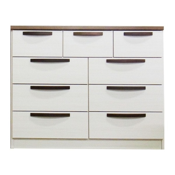 ローチェスト タンス 4段 幅107cm ブラウン 日本製 スリム 引き出し収納 子供部屋 ベッドルーム 寝室 リビング 完成品