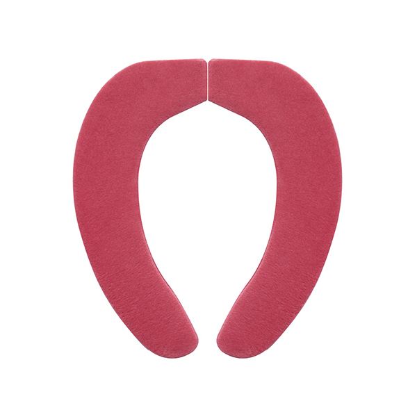 （まとめ） サンコーおくだけ吸着 HOKAテックベンザシート レッド KF-67 1組 [x5セット]