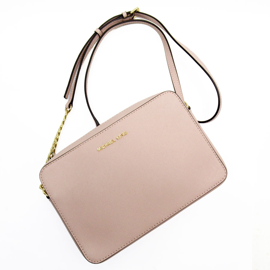 マイケルコース Michael Kors 斜め掛けショルダーバッグ レザー ライトピンク レディース t18761a
