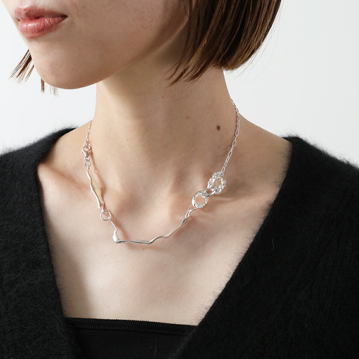 YOSTER ヨ―スター ネックレス Eclectic Nest Small Necklace レディース メンズ チェーン アクセサリー SILVER