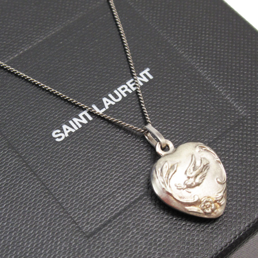 サンローラン SAINT LAURENT ネックレス メタル シルバー レディース t19449a