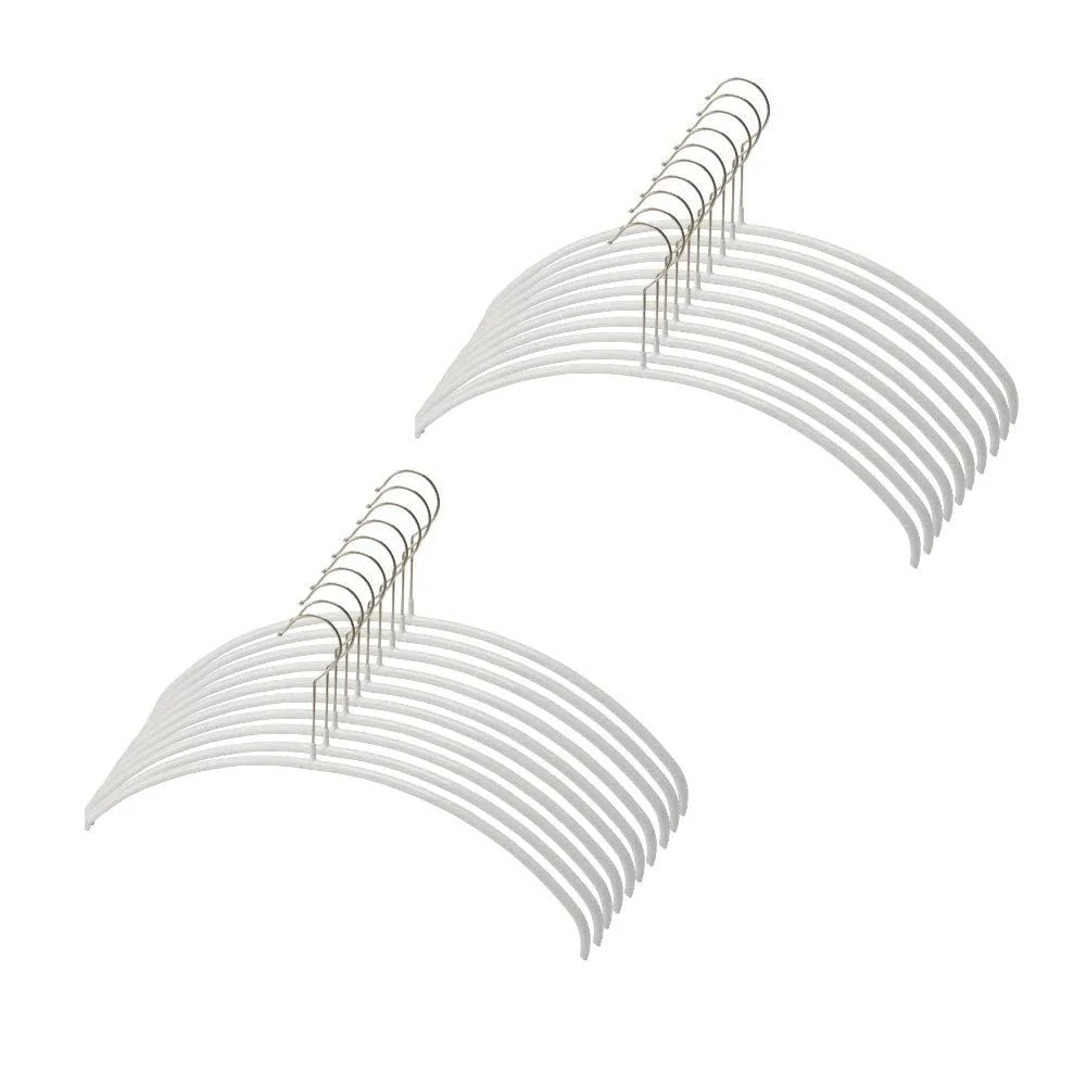 マワ ドイツのすべらない ハンガー エコノミック 40P 20本組 ホワイト 10保証