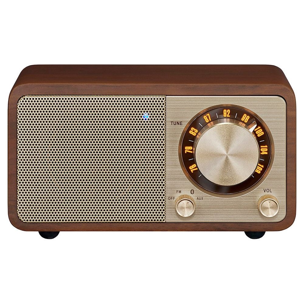 サンジーン FMラジオ・Bluetoothスピーカー(ウォールナット)【FM専用】 WR301WALNUT