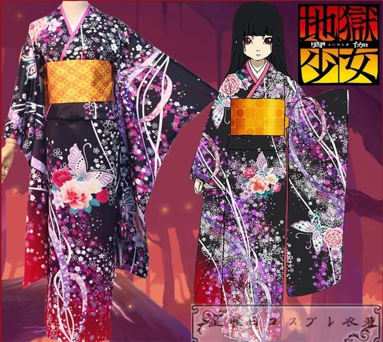 【新品】地獄少女 第1期 二籠 ふたごもり 三鼎 みつがなえ 宵伽 よいのとぎ 閻魔あい 着物 コスプレ衣装 ハロウィン コスチューム品質良い 店舗お勧め