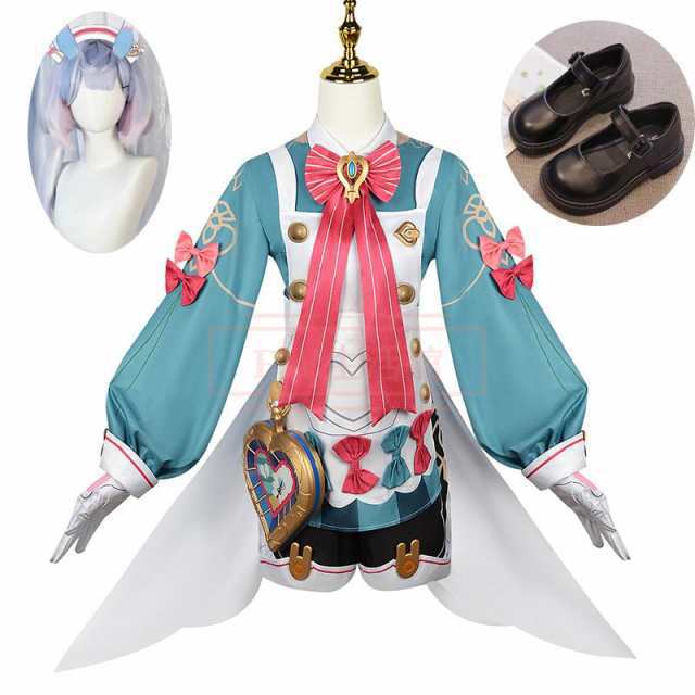 【急速出荷】最低価!格!原神 げんしん genshin シグウィン Sigewinne コスプレ衣装 ウィッグ 靴 イベント パーティー コスチューム 変装 仮装