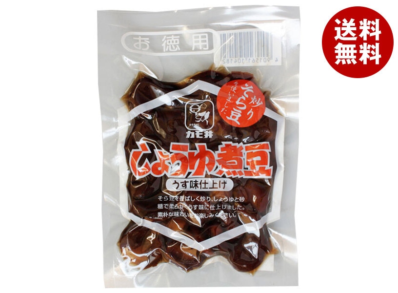 カモ井 しょうゆ煮豆 徳用袋 160g＊10袋入＊(2ケース)