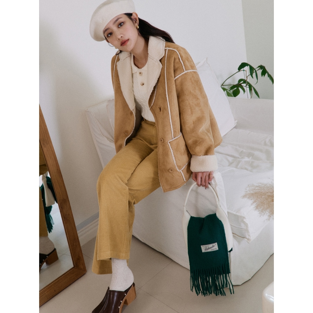 ROLAROLA コーデュロイカラーパンツ マスタード