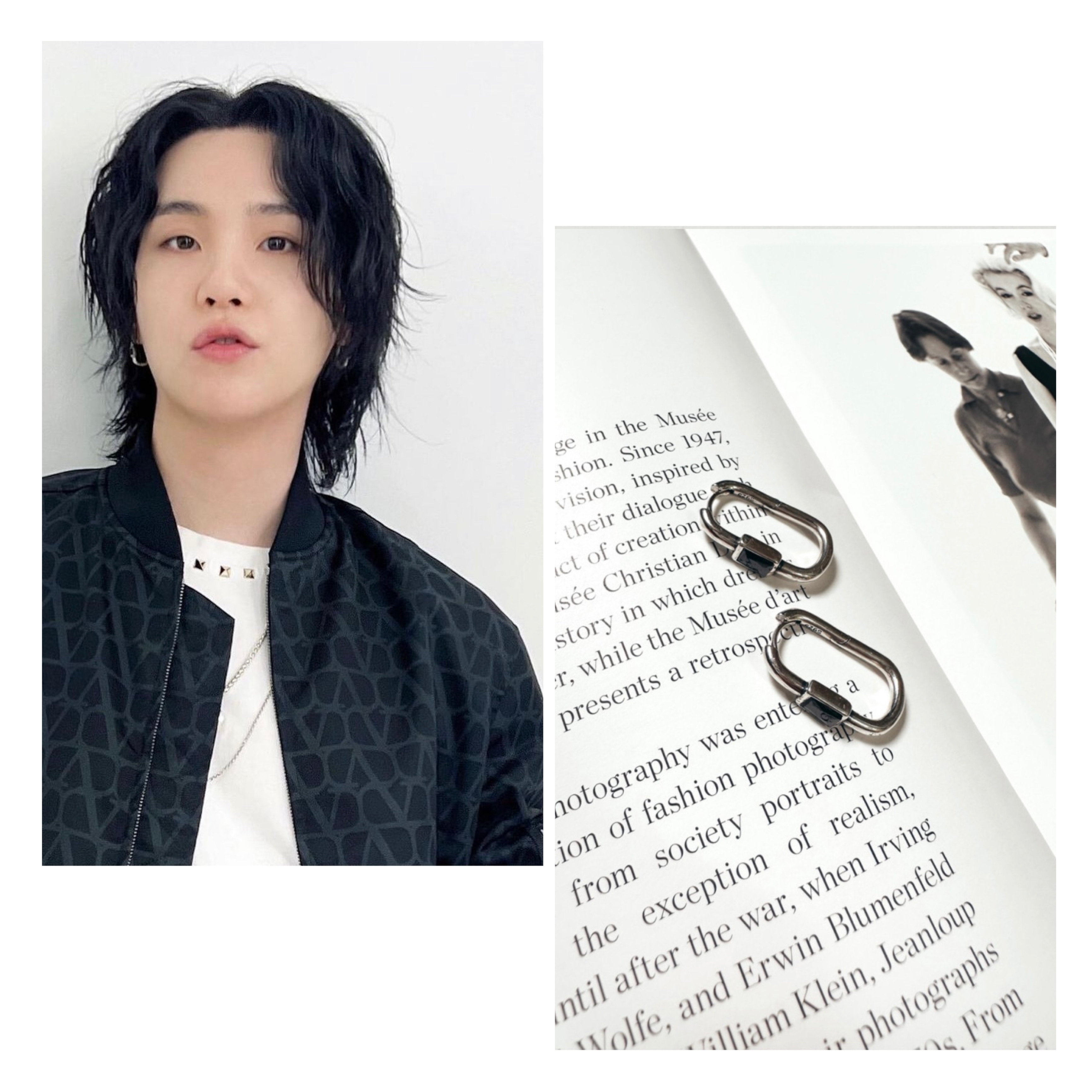 【BTS SUGAシュガー着用】[当店特典付き]Prism シルバーイヤリング ピアス