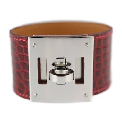 超美品 HERMES エルメス ブレスレット - ケリー ドッグ アリゲーター