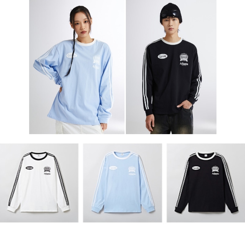Atlanta track オーバーサイズ長袖Tシャツ