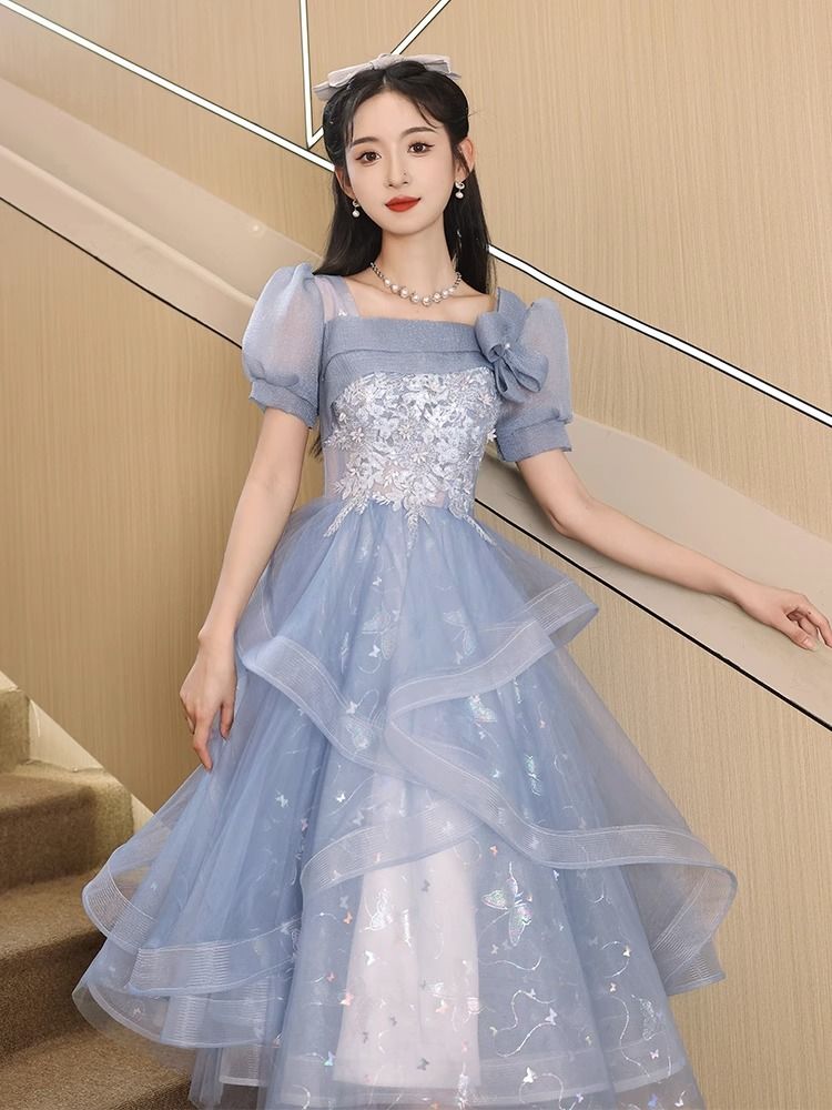 女性のためのイブニングドレススカート 2025 誕生日パーティー気質ホストパーティーチュチュスカート