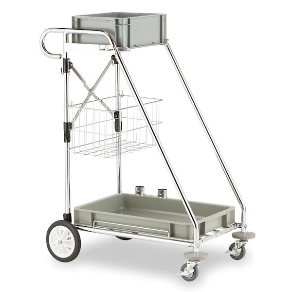 清掃用カート ビルメンカートH 清掃カート 業務用 カート 清掃用 掃除用具 収納 運搬 スチール製 ワゴン 掃除用品 台車 運搬カート 掃除ワゴン 折りたたみ キャスター付き 法人限定 29,822円