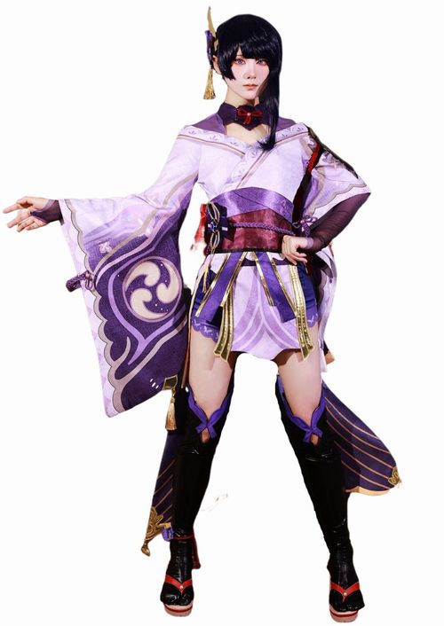 原神 風 雷電将軍 らいでんしょうぐん コスチューム コスプレ衣装 12点セット サイズ XS―XXXL