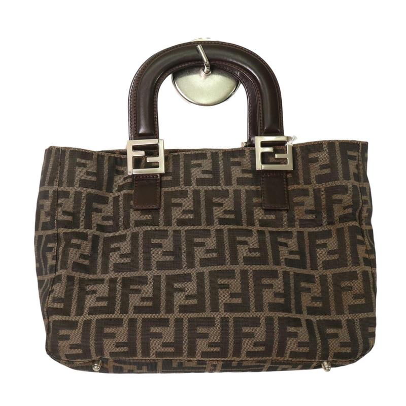 FENDI フェンディ FFズッカ柄 ハンドバッグ ブラウン A-7961